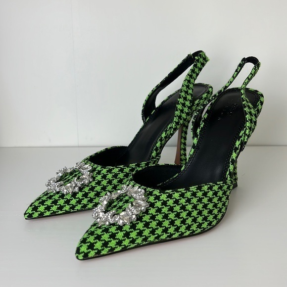 NEW!! ASOS DESIGN POPPY‎ EMBELLISHED SLINGBACK HIGH HEELED - Picture 2 of 7